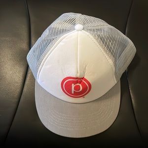 Pure barre baseball hat and gray and white one size fits all